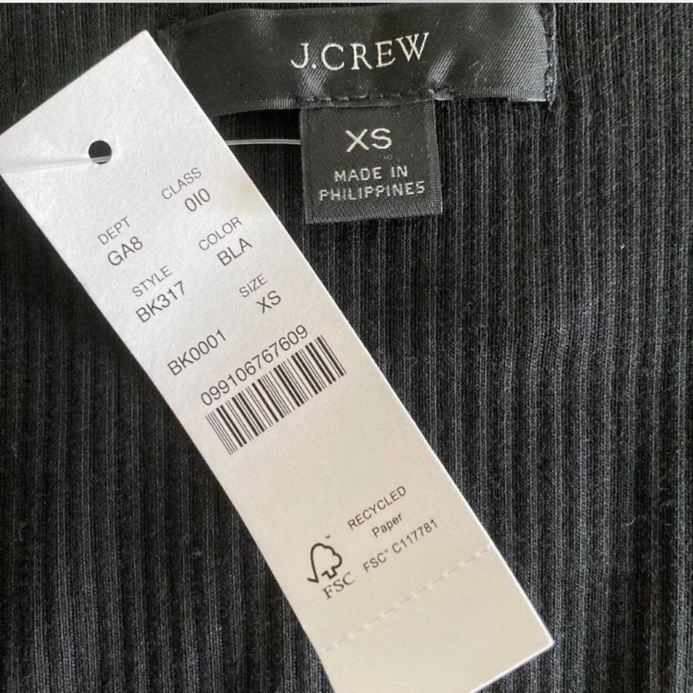 J.Crew Black Ribbed Cardigan - Picture 3 of 3